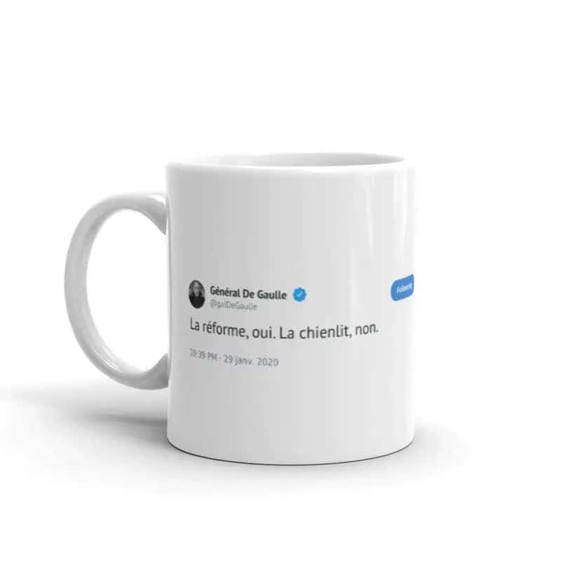 Tweet <Br>De Gaulle "Chienlit" Kupa